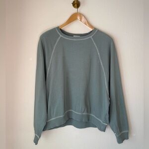 Z Supply Organic Cotton Crewneck Sweatshirt Sage Green size M